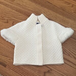 Janie and Jack Cream Knit Baby Sweater
